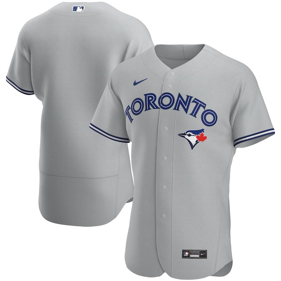 Cheap Mens Toronto Blue Jays Nike Gray Road Authentic Team MLB Jerseys